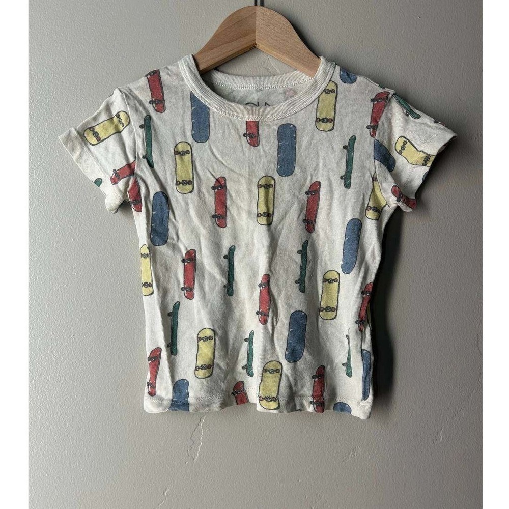 Chaser All Over Skateboard Print Tee 3T Multicolor Skate Scandi Y2K Streetwear